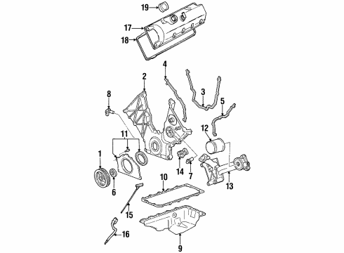 2002 Lincoln Continental Air Filter Diagram for F5OY-9601-A