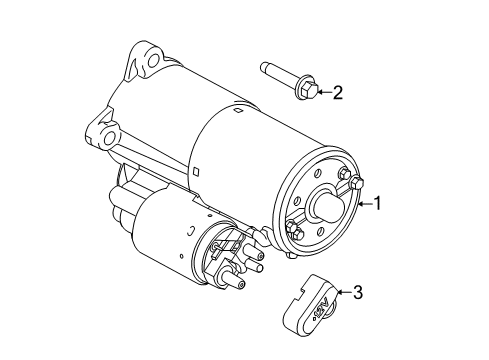 2014 Ford Mustang Starter Diagram for FR3Z-11002-C
