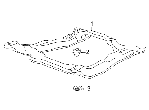2005 Mercury Monterey Suspension Mounting - Front Diagram