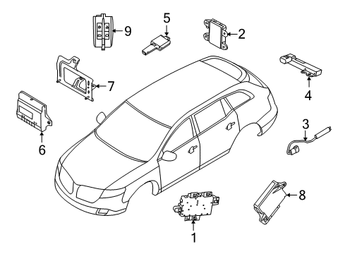 2012 Lincoln MKT Alarm System Diagram