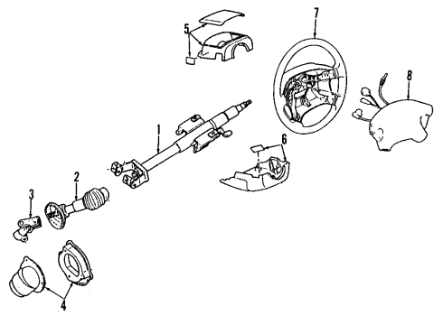 1995 Ford Probe Shroud Diagram for F32Z3530C