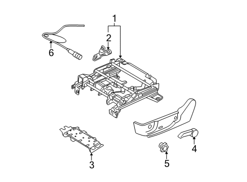 2007 Ford Fusion Tracks & Components Diagram