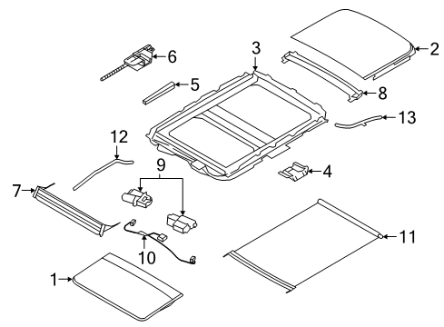 2014 Lincoln MKS Sunroof Diagram
