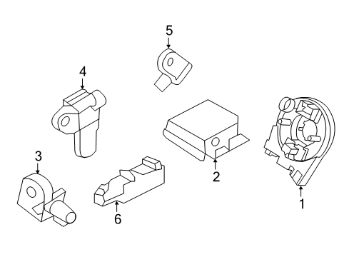 2018 Ford Police Interceptor Utility Air Bag Components Diagram