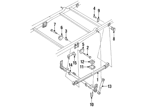 1996 Mercury Villager Shock Diagram for F7XZ-18125-AC