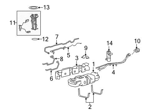 2008 Lincoln Navigator Fuel System Components Diagram 2 - Thumbnail