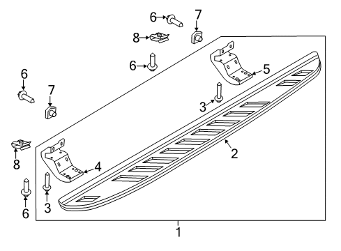 2014 Ford F-150 Running Board Diagram 6 - Thumbnail