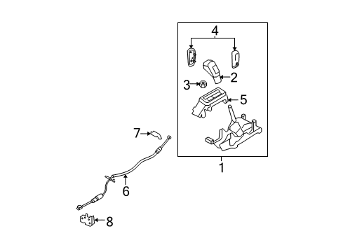 2010 Ford Edge Shifter Housing Diagram