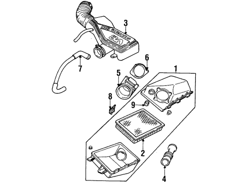 1997 Mercury Grand Marquis Air Intake Diagram