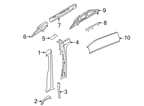 2017 Ford Transit-150 Center Pillar Diagram