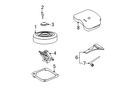 2003 Ford Focus Spare Tire Carrier Diagram
