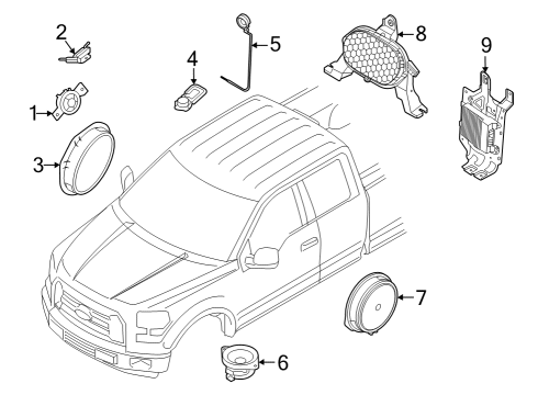 2022 Ford F-150 Lightning Sound System Diagram