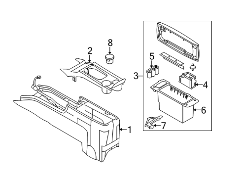 2006 Ford Crown Victoria Console Diagram