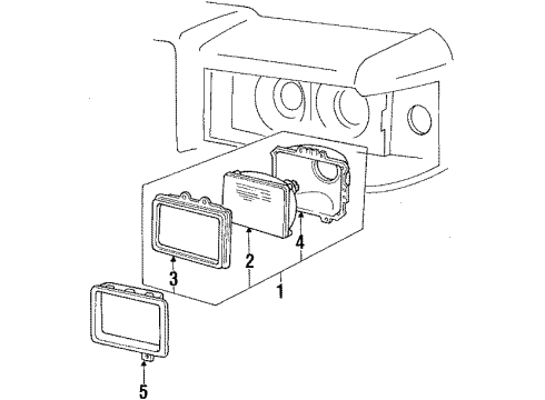 1985 Mercury Grand Marquis Headlamps Diagram