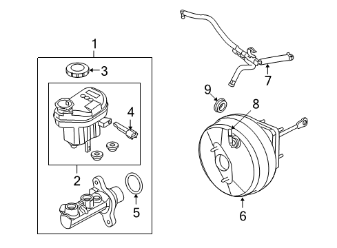2009 Ford Taurus X Dash Panel Components Diagram