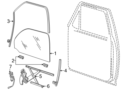 2002 Ford Explorer Sport Run Channel, Driver Side Diagram for YL2Z-9821547-AAA