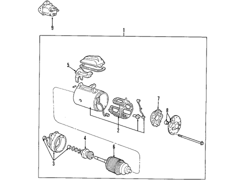 2004 Ford E-350 Super Duty Starter Diagram for DL3Z-11002-A