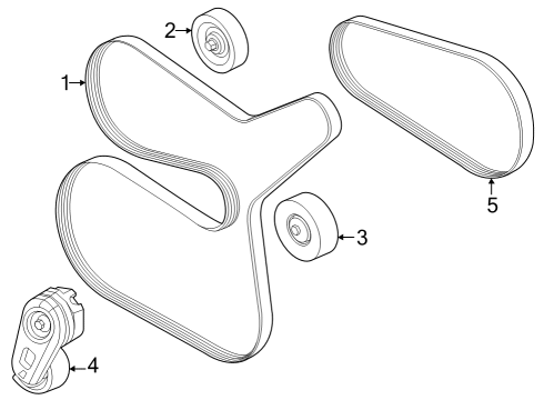 2023 Ford F-250 Super Duty Belts & Pulleys Diagram