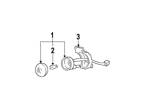 1994 Ford Ranger Fog Lamp Diagram for F67Z-15200-AA