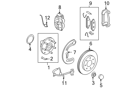 2008 Ford F-150 Front Brakes Diagram