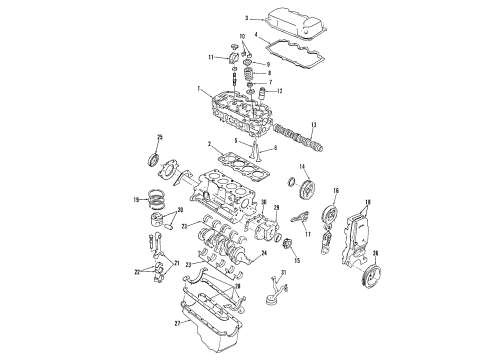 2004 Ford Focus Front Insulator Diagram for YS4Z-6038-FA