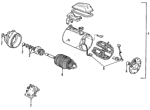 2001 Ford Mustang Starter, Electrical Diagram