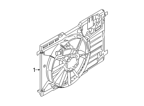 2014 Ford Transit Connect Cooling System, Radiator, Water Pump, Cooling Fan Diagram