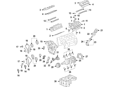 2020 Ford F-150 Engine Parts & Mounts, Timing, Lubrication System Diagram 5 - Thumbnail