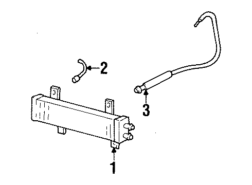 2000 Mercury Cougar Hose Diagram for XS2Z-7A031-FB
