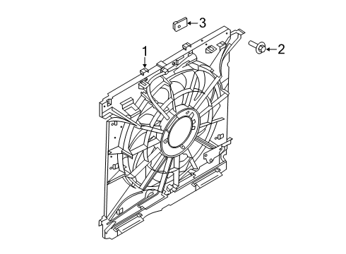 2022 Ford Police Interceptor Utility Cooling System, Radiator, Water Pump, Cooling Fan Diagram