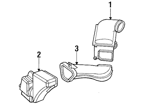 1989 Ford Taurus Air Intake Diagram 2 - Thumbnail