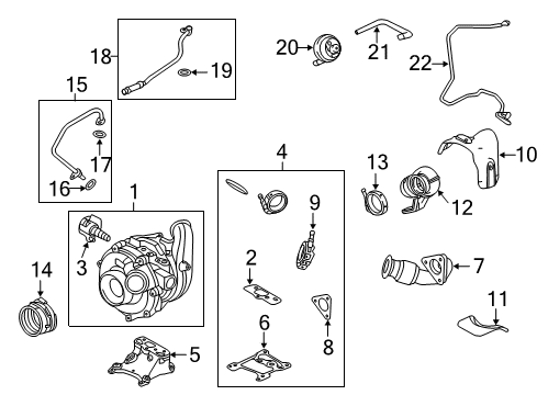 2016 Ford F-250 Super Duty Exhaust Pipe Diagram for FC3Z-6N646-C