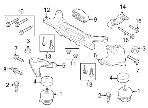 2024 Ford Mustang Damper Diagram for MR3Z-4A085-A
