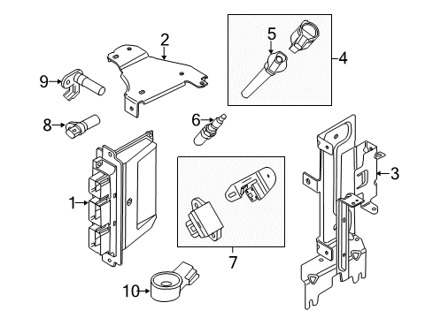 2013 Ford Mustang EEC Module Diagram for DR3Z-12A650-AEE