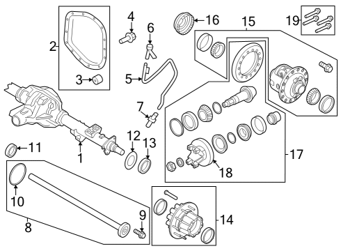 Axle Shaft O-Ring Diagram for F81Z-1001-BA
