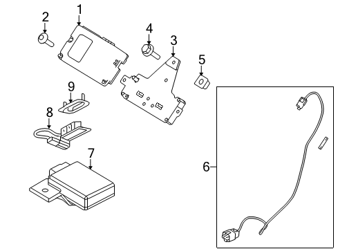 2011 Ford F-150 Module Diagram for BA5Z-14D212-AA