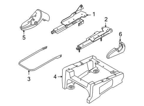 2023 Ford E-350 Super Duty Tracks & Components Diagram 2 - Thumbnail