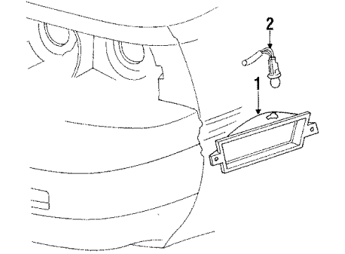 1986 Mercury Cougar Corner Lamps Diagram
