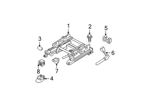 2003 Ford Focus Tracks & Components Diagram