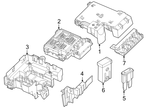 2024 Ford Mustang Fuse Box Diagram for PR3Z-14A003-A