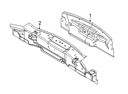 2012 Lincoln MKT Rear Body Diagram