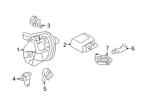 2015 Ford Police Interceptor Sedan Air Bag Components Diagram