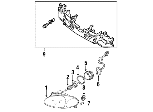 2000 Ford Escort Headlamps Diagram