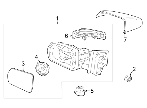 2022 Ford Edge Outside Mirrors Diagram