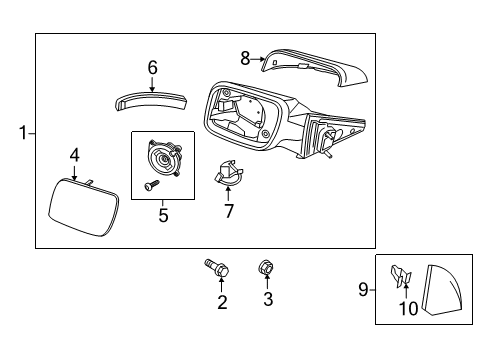 2011 Ford Explorer Outside Mirrors Diagram