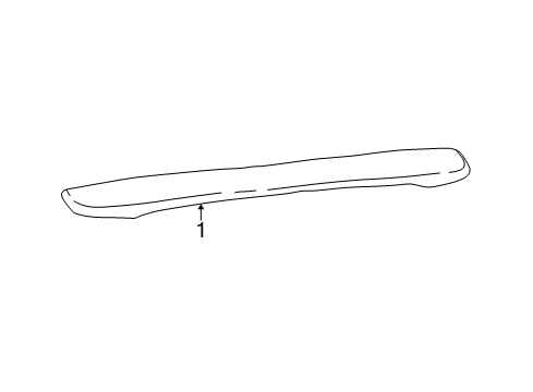 2005 Mercury Sable Spoiler, Rear Diagram for 4F4Z-5444210-AAB