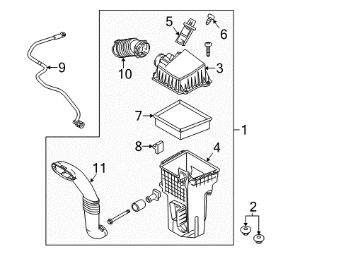 2011 Ford Fiesta Air Intake Diagram