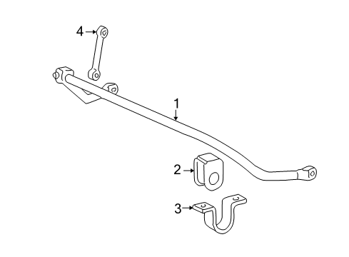 2007 Ford F-350 Super Duty Stabilizer Bar & Components - Front Diagram 2 - Thumbnail