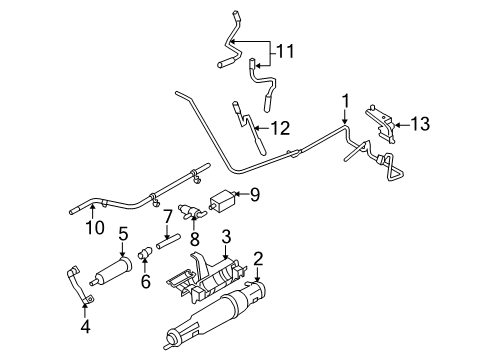 2008 Ford E-150 Emission Components Diagram