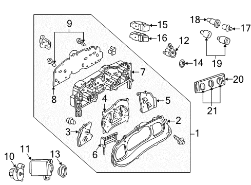 2002 Ford Explorer Sport A/C & Heater Control Units Diagram